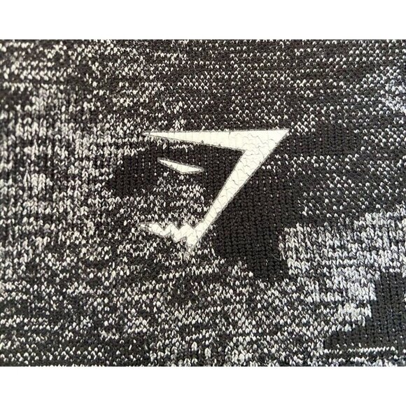 Gymshark Leggings Black Gray Camo Medium M *no size tag* - Picture 3 of 4